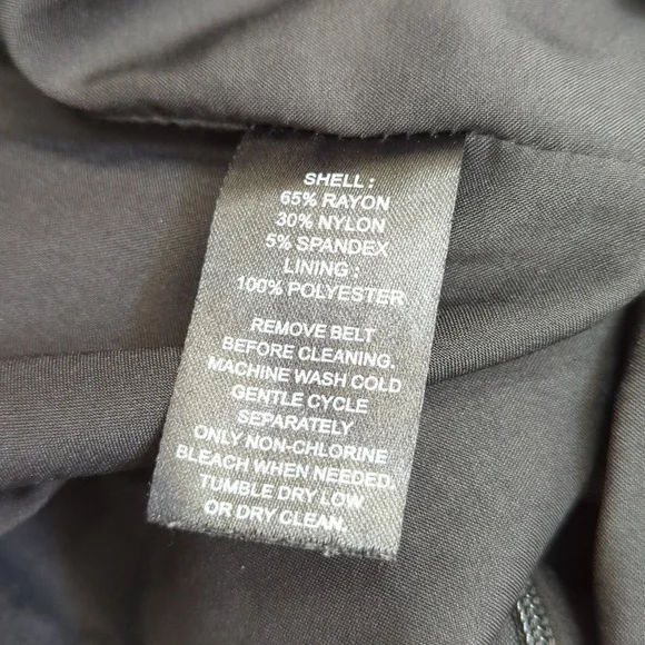 💎 WHBM Black Ponte Knit Seamed Pencil Skirt Size 12 - Flawed Gem - Picture 7 of 7